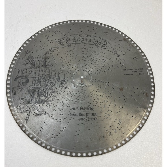 Regina Porter Other - REGINA MUSIC BOX DISC 15 1/2" Les Sylphes VALSE CAPRICE metal antique vintage